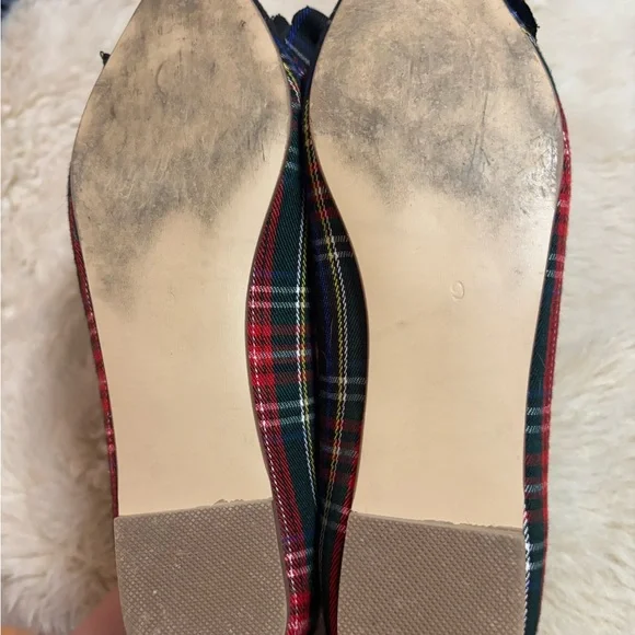 F5J Plaid Bow Flats in Red and Blue - Picture 8 of 8